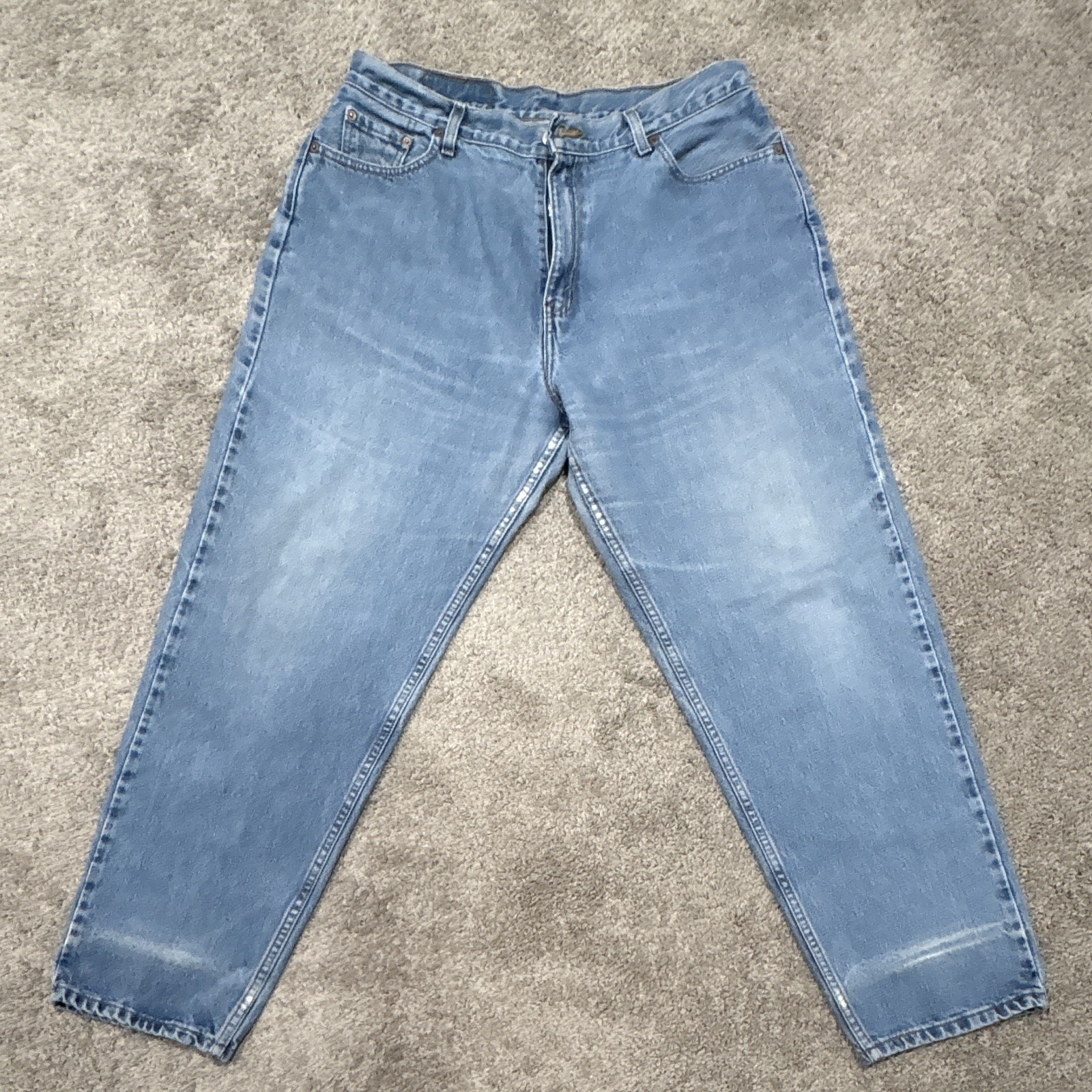 Levi's Women's Loose Fit Straight Leg Jeans Blue Denim Light Wash High Rise